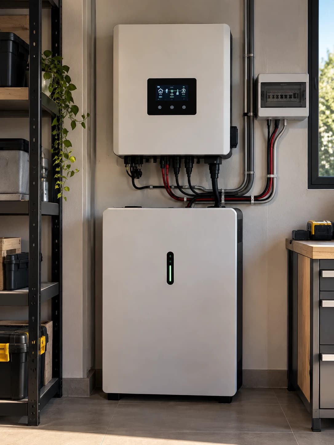 Інвертор та акумулятор rezervenergy, встановлені вдома